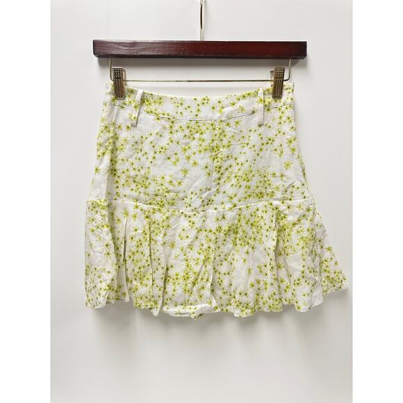 NWT AllSaints Frida Amanzi Skirt Sz 2 in Lime Green - Picture 3 of 9
